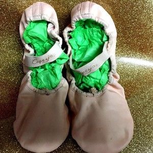 Capezio Daisy 9W Womens Pink Ballet Split Sole Shoes 205S Leather in Box New